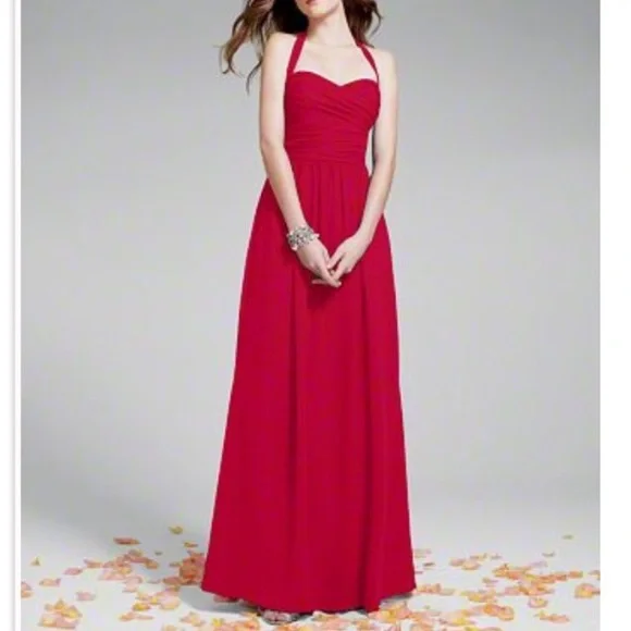 alfred angelo red dress Alfred Angelo Vintage Red Party Prom Bridesmaid Dress 11/12 Union Made New
